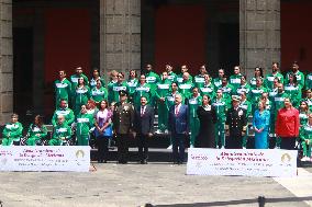 Flag-Bearing Ceremony For Paralympic Athletes - Mexico City