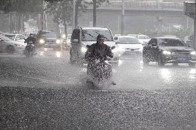 Sudden Rain Hit Beijing