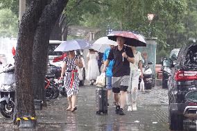 Sudden Rain Hit Beijing