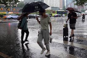 Sudden Rain Hit Beijing