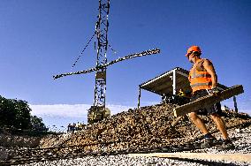 Construction of underground school in Zaporizhzhia region