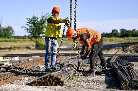 Construction of underground school in Zaporizhzhia region