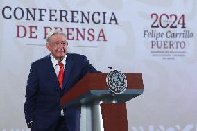 Mexican President Lopez Obrador Briefing