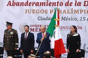 Flag-Bearing Ceremony For The Mexican Paralympic Athletes To Paralympic Games Paris 2024