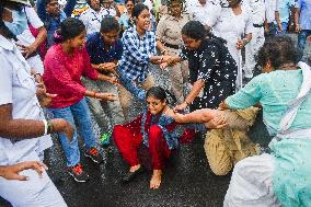 Students Protest In Kolkata.