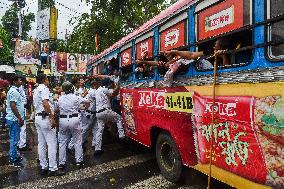 Students Protest In Kolkata.