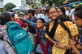 Students Protest In Kolkata.