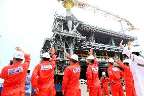 Saudi Aramco Mazan oil and Gas Gathering Platform