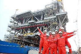 Saudi Aramco Mazan oil and Gas Gathering Platform