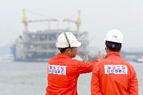 Saudi Aramco Mazan oil and Gas Gathering Platform