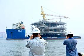 Saudi Aramco Mazan oil and Gas Gathering Platform