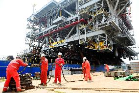 Saudi Aramco Mazan oil and Gas Gathering Platform