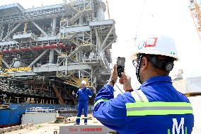 Saudi Aramco Mazan oil and Gas Gathering Platform