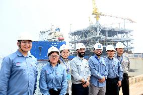 Saudi Aramco Mazan oil and Gas Gathering Platform