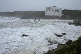 Powerful typhoon in eastern Japan