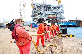 Saudi Aramco Mazan oil and Gas Gathering Platform