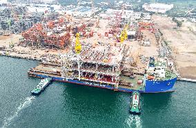 Saudi Aramco Mazan oil and Gas Gathering Platform