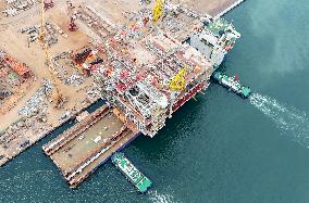 Saudi Aramco Mazan oil and Gas Gathering Platform