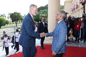 King Felipe VI Arrives In Dominican Republic