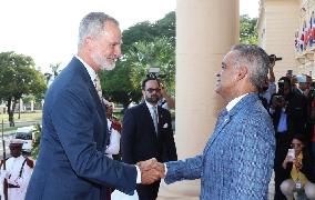 King Felipe VI Arrives In Dominican Republic