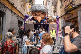 The Decorated Streets Of The Gracia Festival In Barcelona.