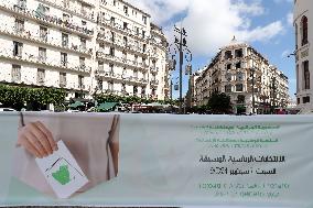 Poster Of The 2024 Presidential Vote In Algeria