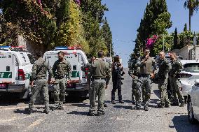 Israeli Activists Protest British Consulate - Jerusalem