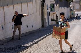 Israeli Activists Protest British Consulate - Jerusalem