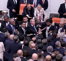 Turkish MPs Brawl During Debate On Jailed Opposition Lawmaker - Ankara