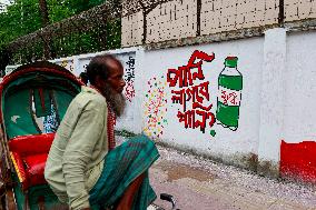 Graffiti With Protest Messages - Dhaka