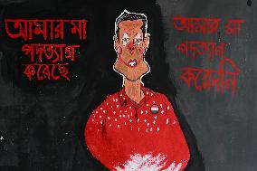 Graffiti With Protest Messages - Dhaka