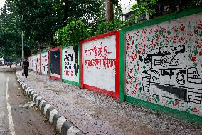 Graffiti With Protest Messages - Dhaka