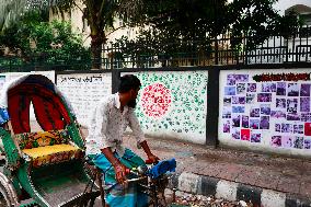 Graffiti With Protest Messages - Dhaka