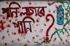 Graffiti With Protest Messages - Dhaka