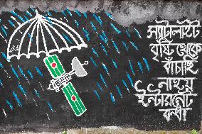 Graffiti With Protest Messages - Dhaka