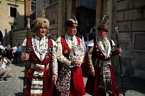 Celebration Of The Polish Army In Krakow