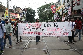 Protest In Kolkata,India,-16 August 2024