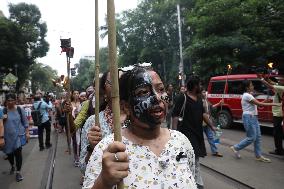 Protest In Kolkata,India,-16 August 2024