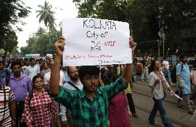 Protest In Kolkata,India,-16 August 2024