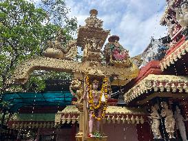 Pazhanchira Devi Temple During The Vishu Festival