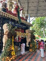 Pazhanchira Devi Temple During The Vishu Festival