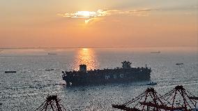 MSC SIMONA Container Ship Trial Voyage on The Yangtze River