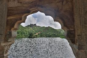 Historic Amer Sagar Lake 'Dam' Overflowing In Jaipur