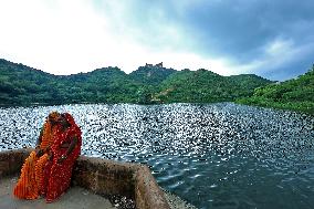 Historic Amer Sagar Lake 'Dam' Overflowing In Jaipur