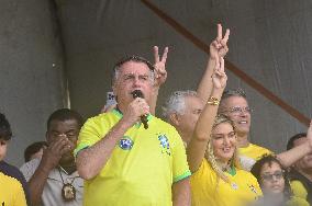 Former President Bolsonaro inaugurates route 22 in Rio Grande do Norte.