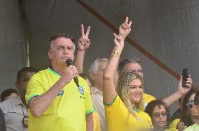 Former President Bolsonaro inaugurates route 22 in Rio Grande do Norte.