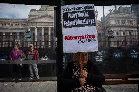 Teachers Protest In Buenos Aires, Argentina