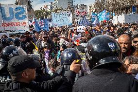 Teachers Protest In Buenos Aires, Argentina