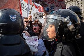 Teachers Protest In Buenos Aires, Argentina