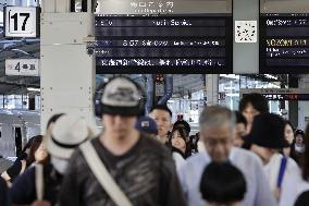 Tokyo-Nagoya bullet trains resume after typhoon